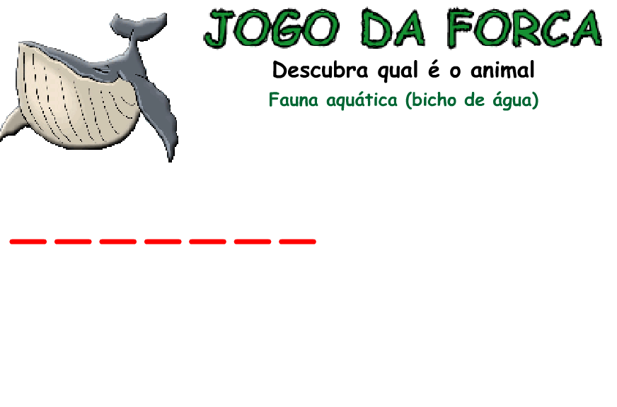 Jogo da Forca - Animais