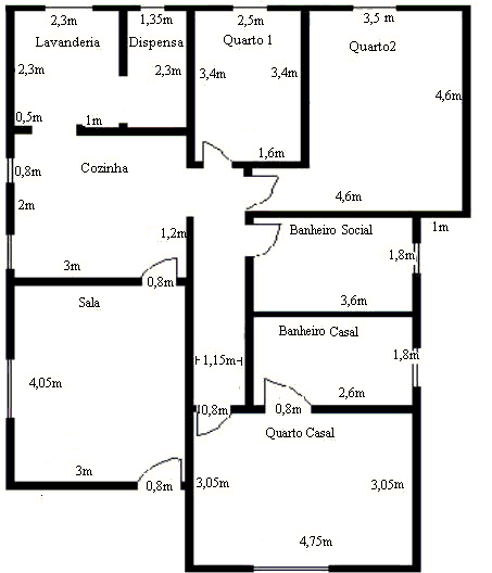 5 planos de aula sobre Geometria - Plantas baixas